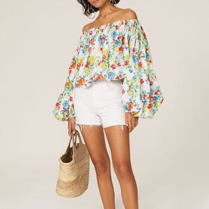 Caroline Constas White Andros Top